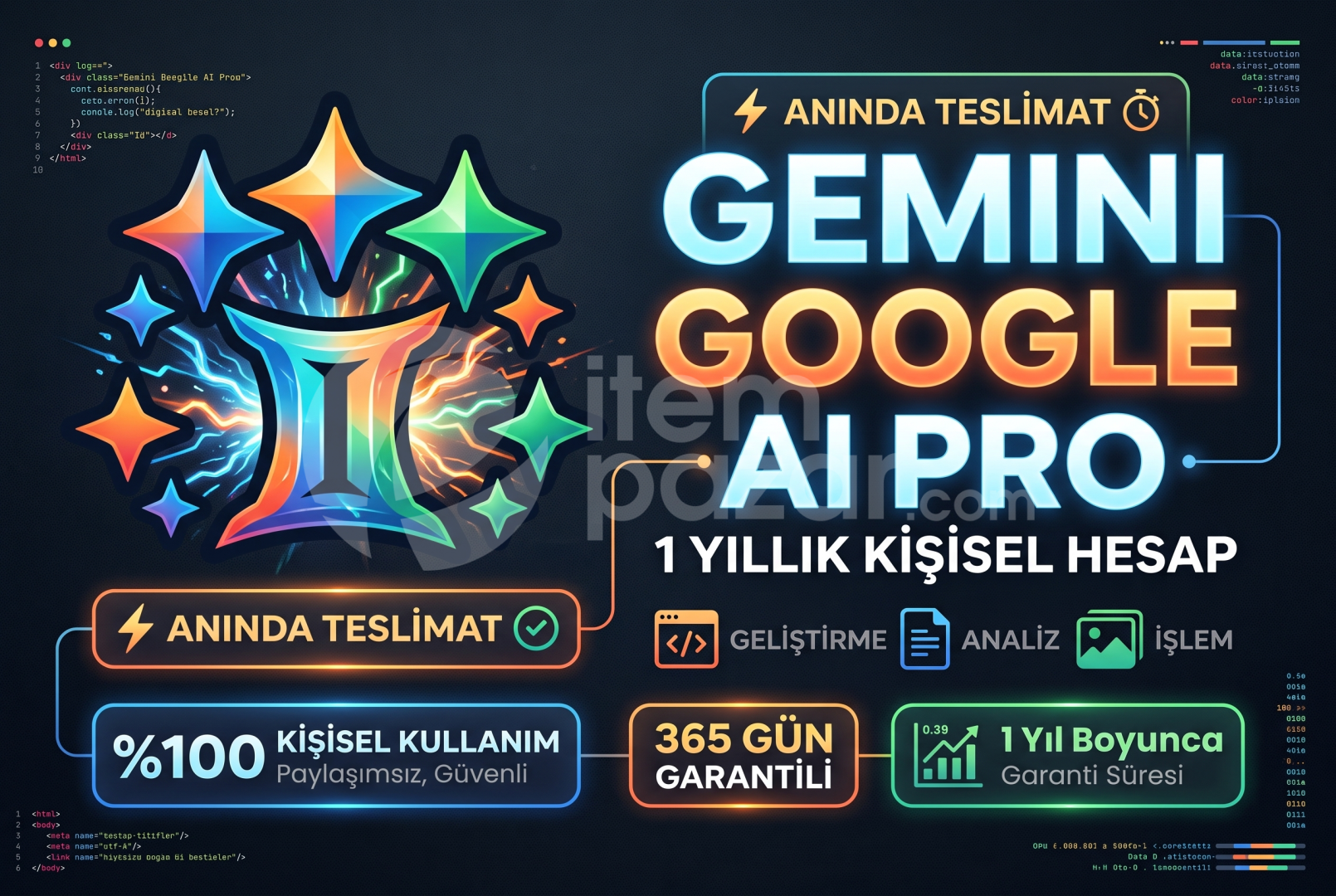 Gemini Google AI Pro 1 Yıllık