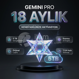 Gemini PRO 18 Aylık - Kişisel Hesabınıza Özel