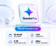 GEMİNİ PRO KENDİ MAİLİNİZE 18 AY