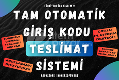 GİRİŞ KODU TESLİMAT SİSTEMİ - TR DE İLK !