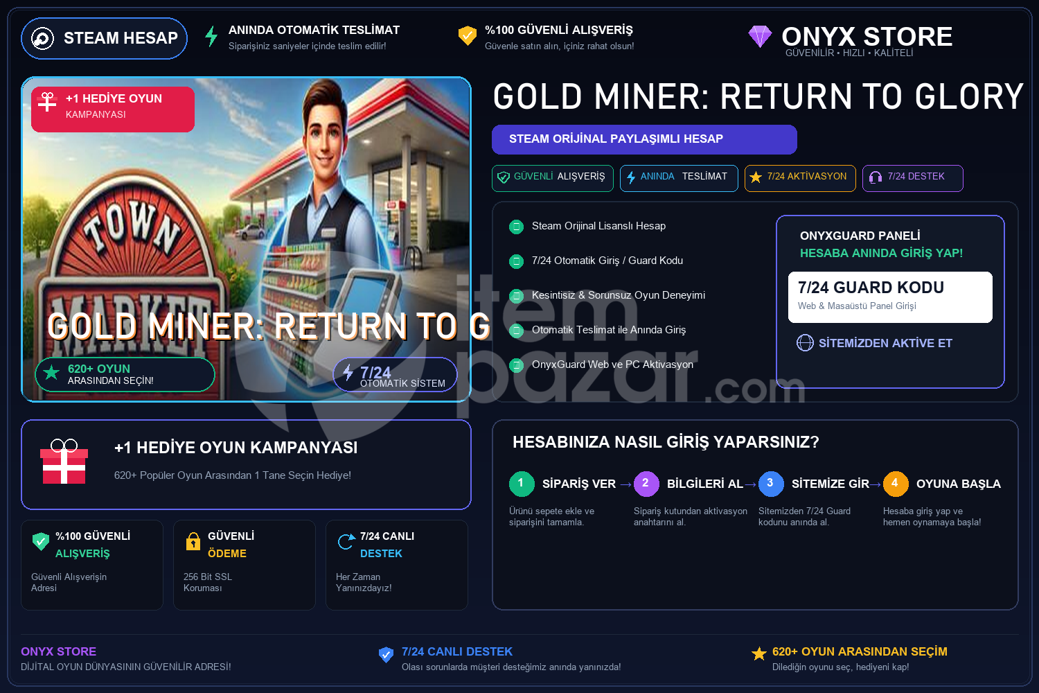 Gold Miner: Return to Glory Garantili + Hediye