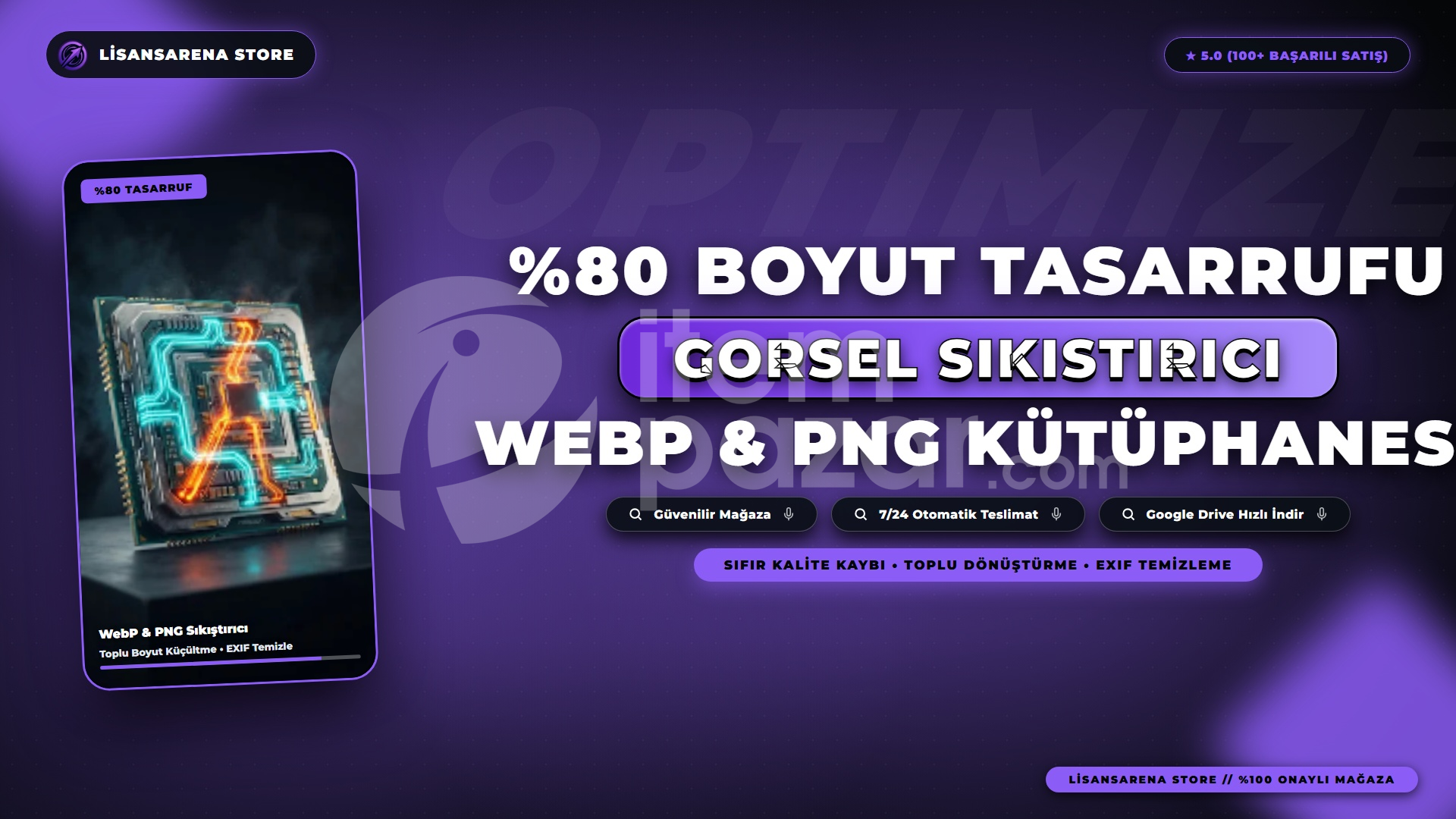 Gorsel Sikistirici Pro | WebP PNG Boyut Kucult