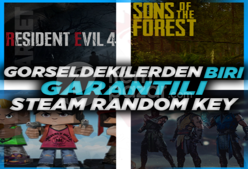 ⭐GÖRSELDEKİLERDEN BİRİ STEAM RANDOM KEY3⭐