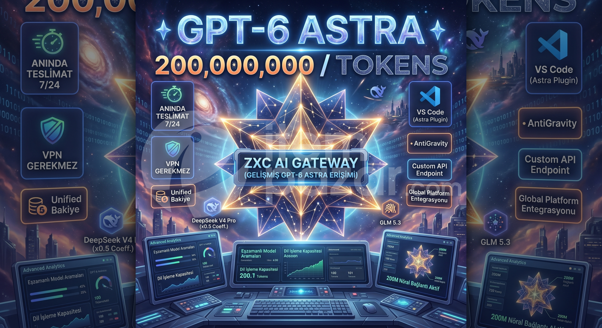 GPT 6 ASTRA ⚡️ API ANAHTARI 200M