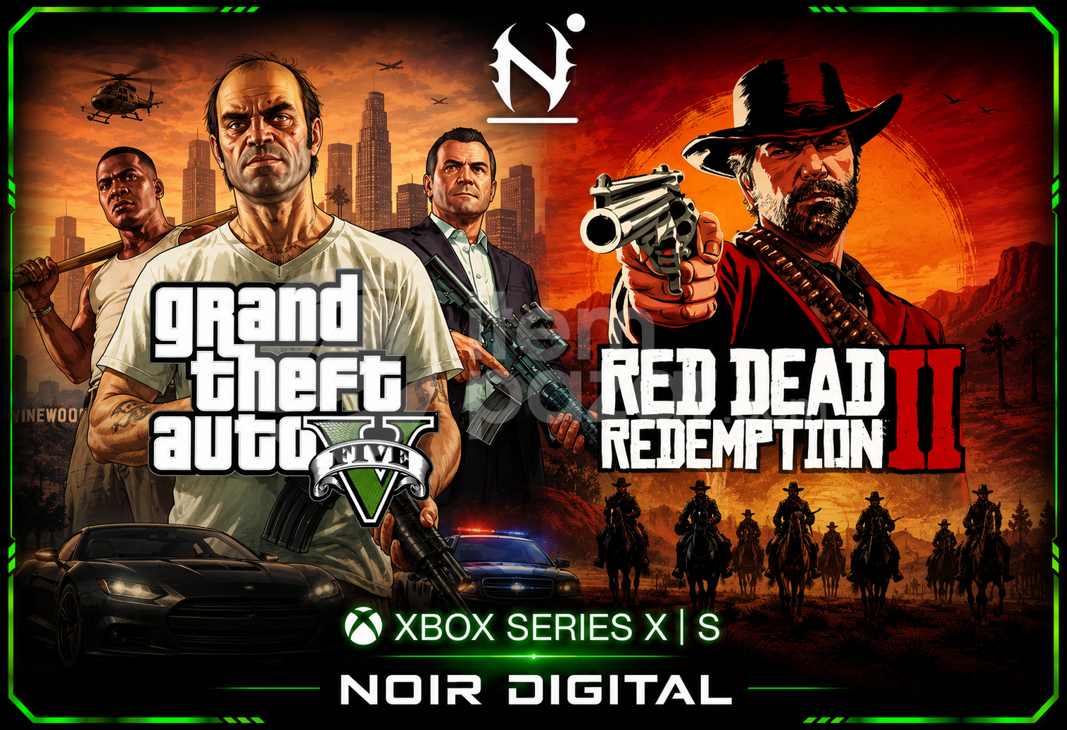 GTA V + RDR 2 X|S + Garanti