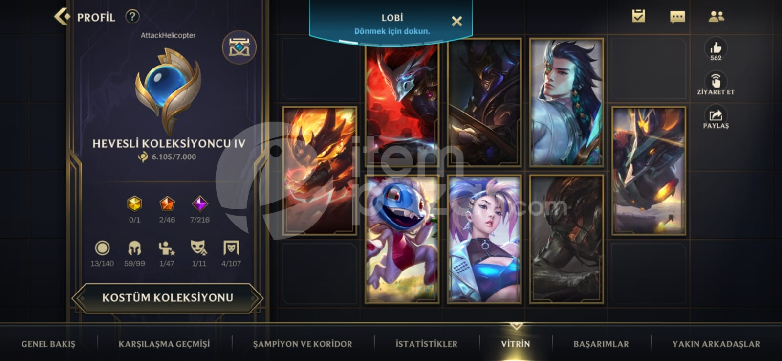 Güvenilir LoL hesabı 