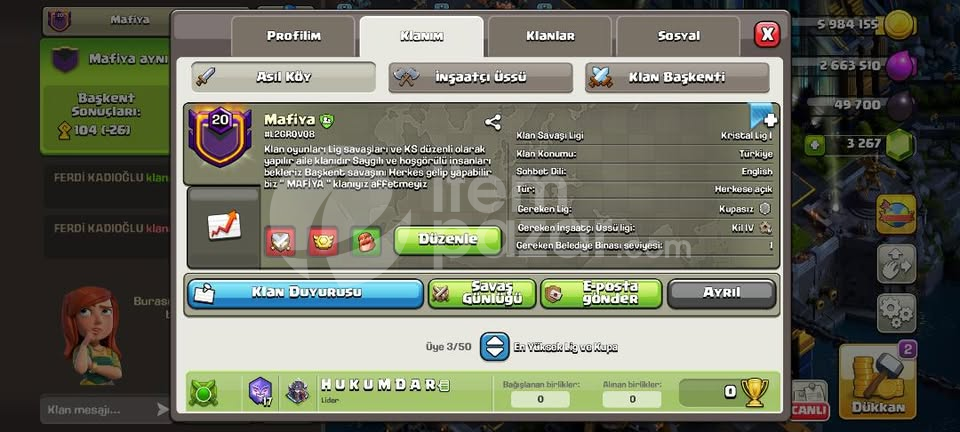 GÜZEL İSİMLİ 20 SEVİYE KLAN