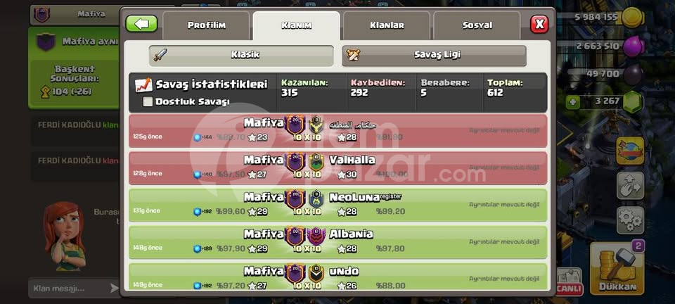 GÜZEL İSİMLİ 20 SEVİYE KLAN