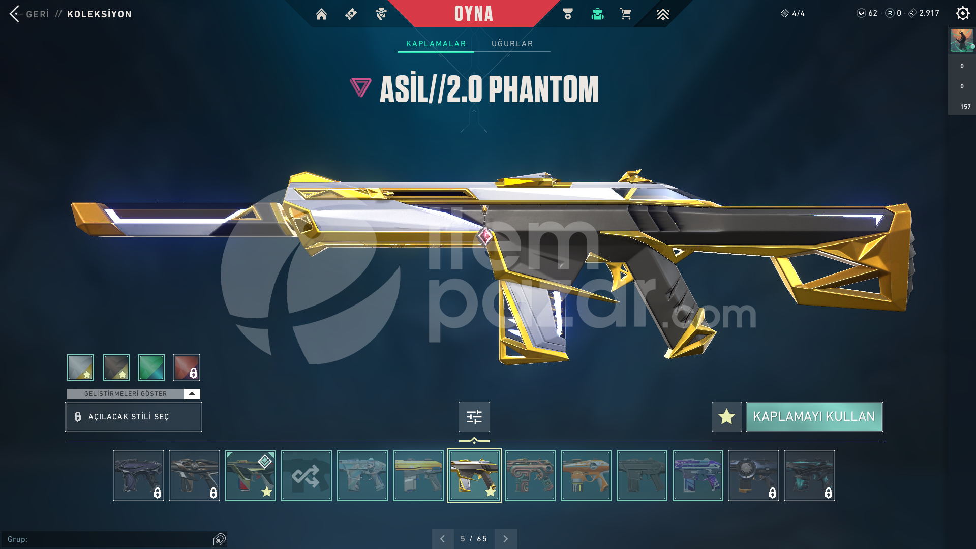 TR SERVER| 15 BIÇAK 13 VANDAL+BOL PHANTOM