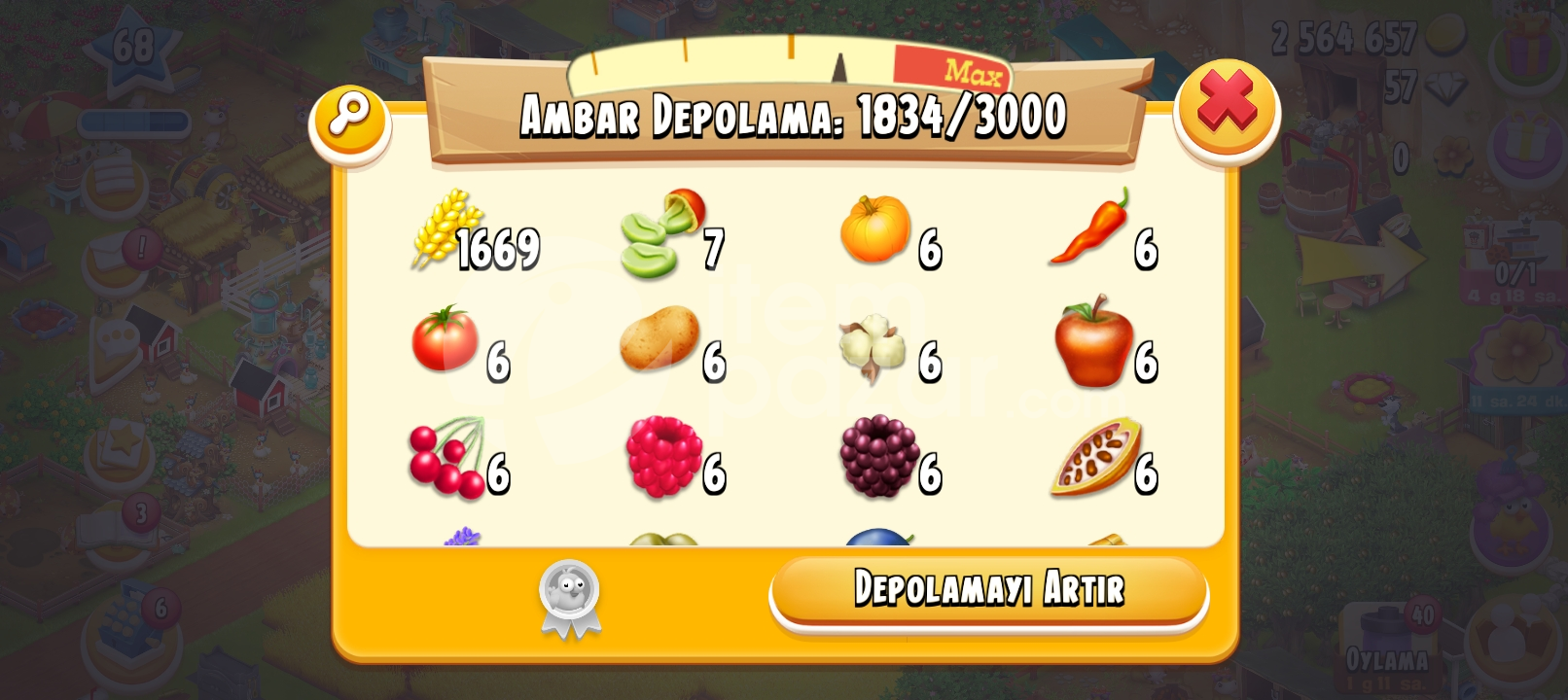 Hayday orta hesap