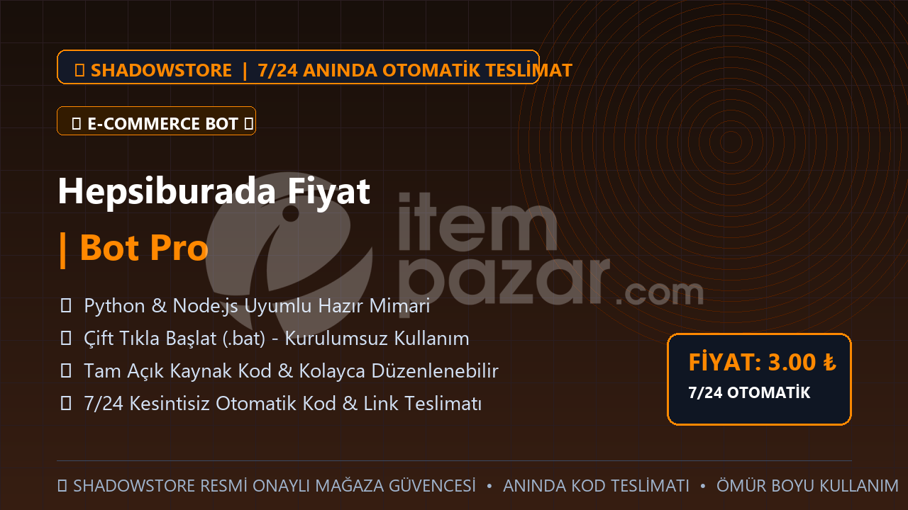 Hepsiburada Fiyat | Bot Pro | #029