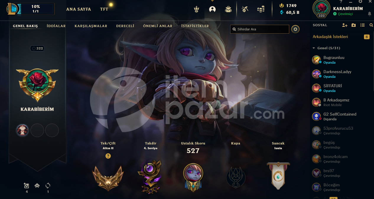 hesap 322 lvl