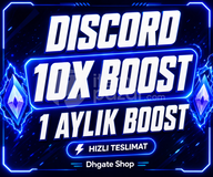 ⭐HIZLI [1 AYLIK] Discord 10X Server Boost