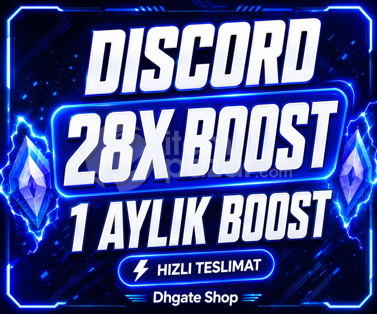 ⭐HIZLI [1 AYLIK] Discord 28X Server Boost