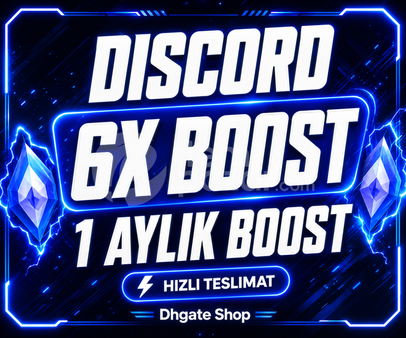 ⭐HIZLI [1 AYLIK] Discord 6X Server Boost