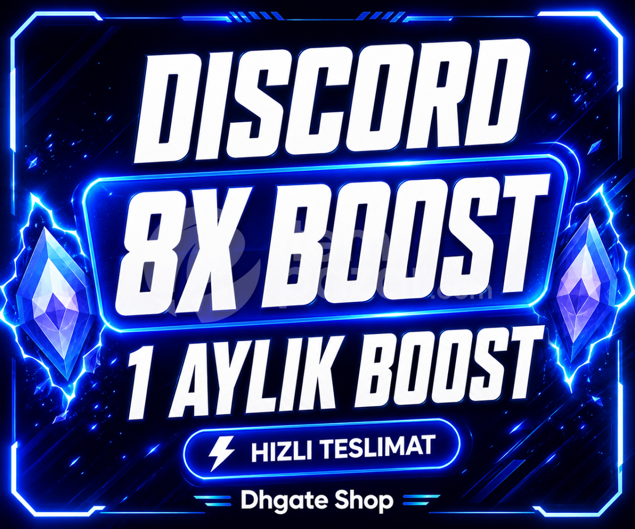 ⭐HIZLI [1 AYLIK] Discord 8X Server Boost
