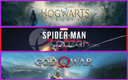 Hogwarts Legacy + Miles Morales + God Of War