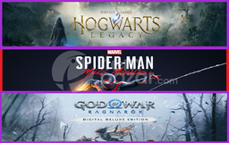 Hogwarts Legacy + Miles Morales + Ragnarök