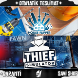 House Flipper+Thief Simulator HESAP+GARANTİ