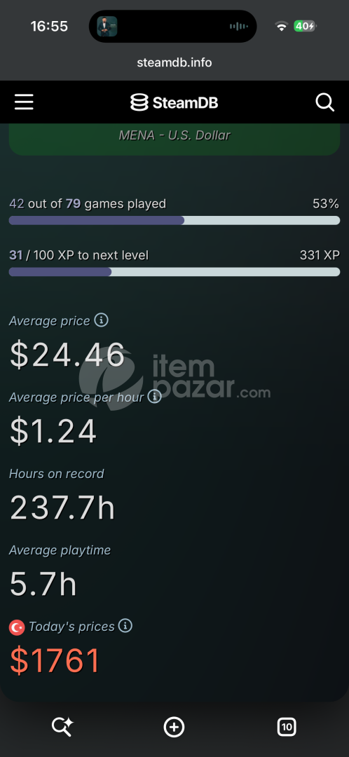 80 oyun olan steam hesabı 