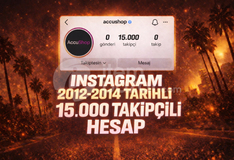 ⭐2012-2014 TARİHLİ 15K TAKİPÇİLİ HESAP⭐
