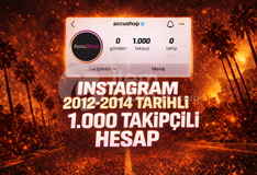 ⭐ 2012-2014 TARİHLİ 1K TAKİPÇİLİ HESAP⭐