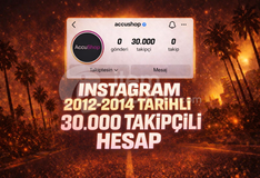 ⭐2012-2014 TARİHLİ 30K TAKİPÇİLİ HESAP⭐
