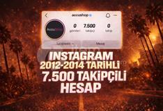 ⭐2012-2014 TARİH 7.5K TAKİPÇİLİ HESAP⭐