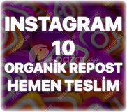 Instagram 10 Organik Repost - Keşfet Etkili