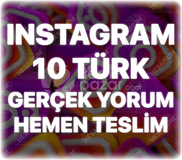 Instagram 10 Organik Yorum - Keşfet Etkili
