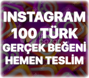 Instagram 100 Türk Beğeni - Keşfet Etkili
