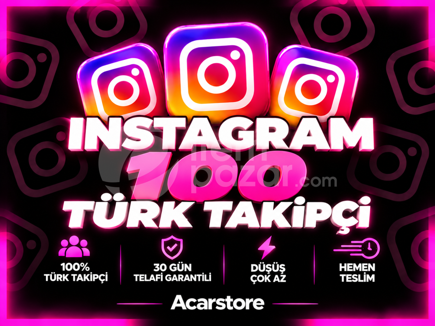 [Garantili] 100 Türk Takipçi [Instagram]