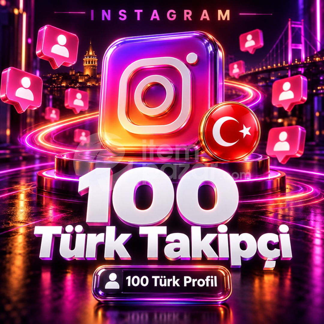 ⭐ Instagram 100 Türk Takipçi | Garantili ⭐