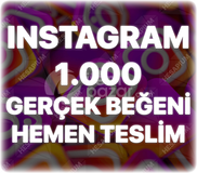 Instagram 1.000 Gerçek Beğeni - Keşfet Etkili