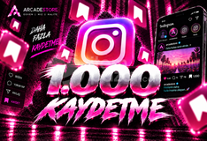 ✨İnstagram | 1000 Kaydetme + Garantili✨