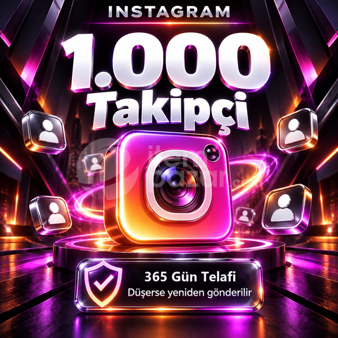 ⭐ Instagram 1.000 Takipçi | 365 Gün Telafi ⭐