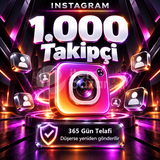 ⭐ Instagram 1.000 Takipçi | 365 Gün Telafi ⭐