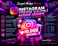 [İNSTAGRAM] 10.000 BEĞENİ [YÜKSEK KALİTELİ]