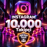 ⭐ Instagram 10.000 Takipçi | Telafili ⭐