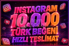 ⭐ Instagram 10K Türk Beğeni ✅