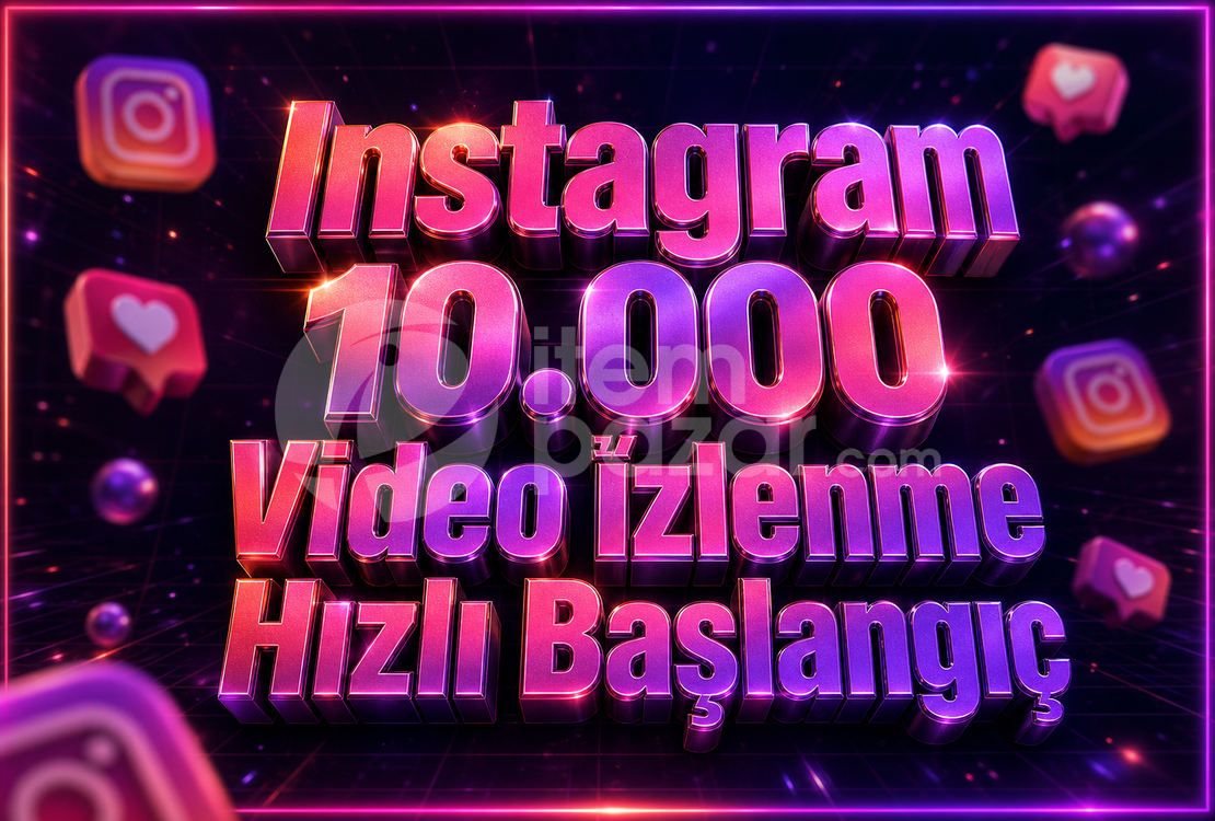 ⭐ Instagram 10K Video İzlenme ✅