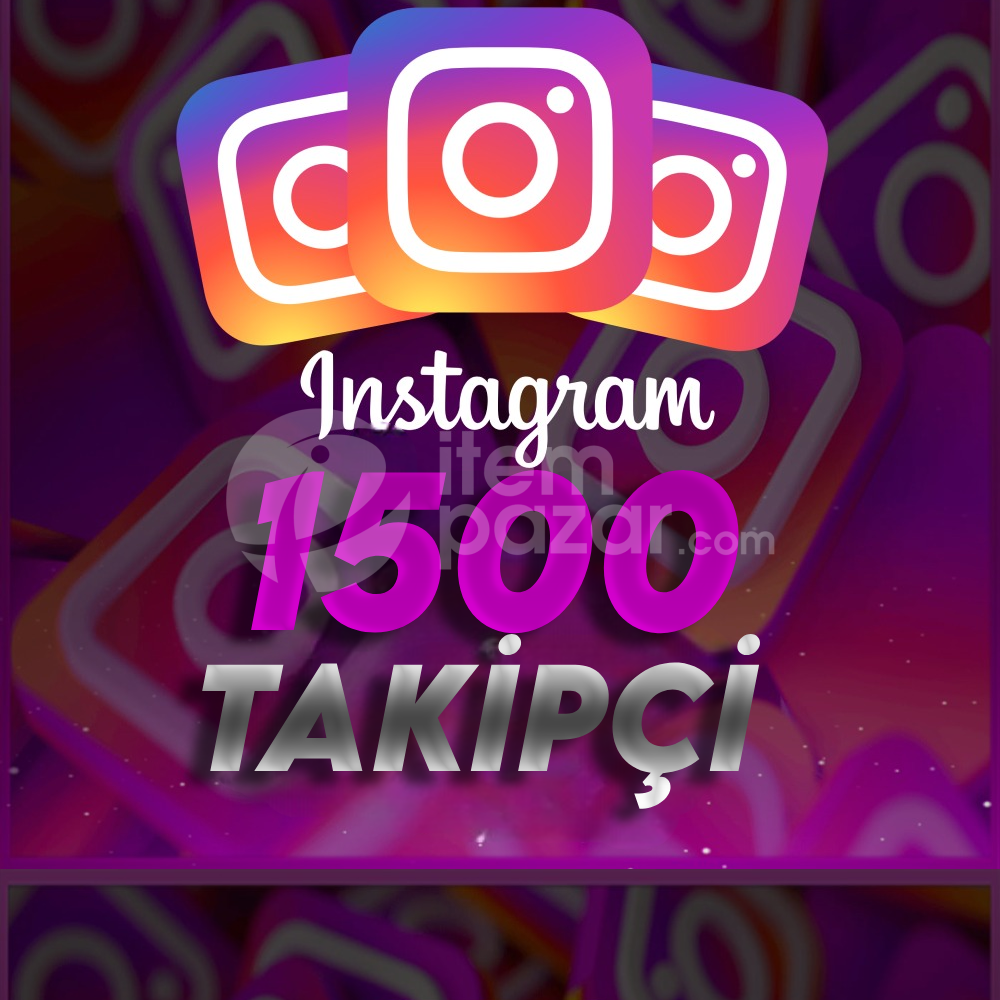 Instagram 1500 Gerçek Takipçi - Düşüş Yok