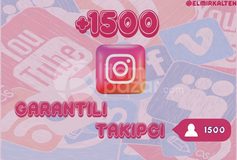İnstagram 1500 Takipçi | Garantili 