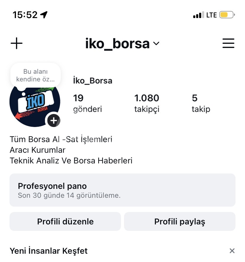 Instagram 1800 K Satlık Hesap