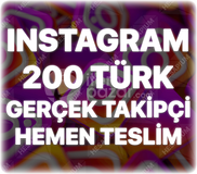 Instagram 200 Türk Takipçi - Keşfet Etkili