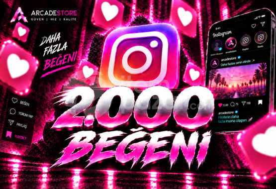 ✨İnstagram | 2000 Beğeni + Garantili✨