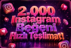 ⭐ Instagram 2.000 Beğeni Hizmeti ✅