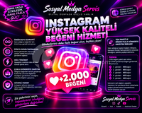 [İNSTAGRAM] 2000 BEĞENİ [YÜKSEK KALİTELİ]