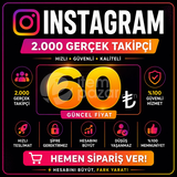 Instagram 2.000 Global Takipçi Hızlı Teslimat