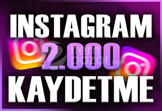 ✨İnstagram | 2000 Kaydetme + Garantili✨